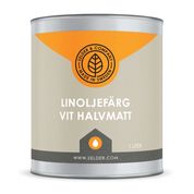 Linoljefärg Vit Halvmatt 11001